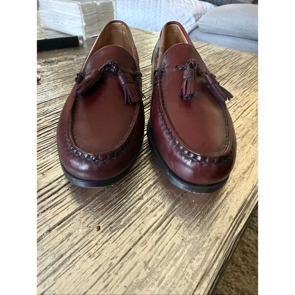 Allen Edmonds Kittery Oxblood Tassel Loafers sz   9.5 EUC main image 6